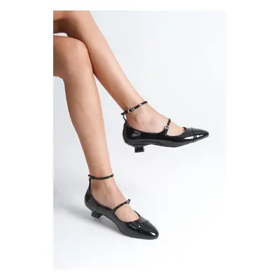 Capone Outfitters Ankle Strap Low Heel Women's Shoes