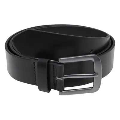 Belt made of lightweight synthetic leather in black/silver colour