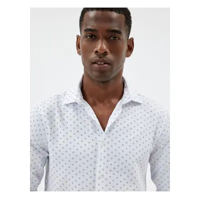 Koton KT - Slim Fit Shirt Long Sleeve Cotton Blend