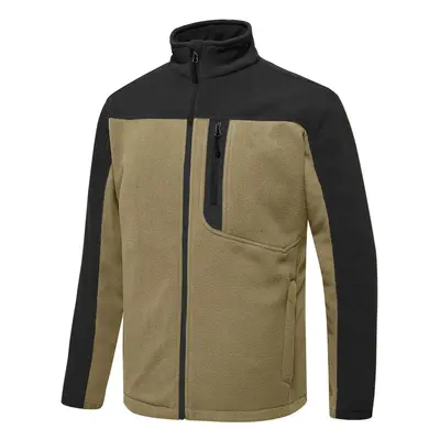 10914 Dewberry Zippered Mens Fleece Jacket-BEIGE