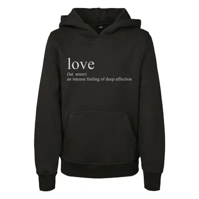 Kids Love Definition Hoody Black