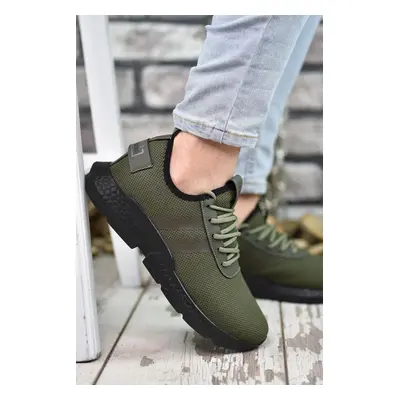 Riccon Khaki Black Men's Sneakers