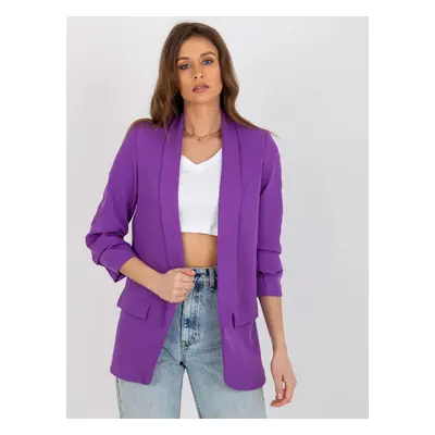 Women's purple jacket with ruffles by Adele