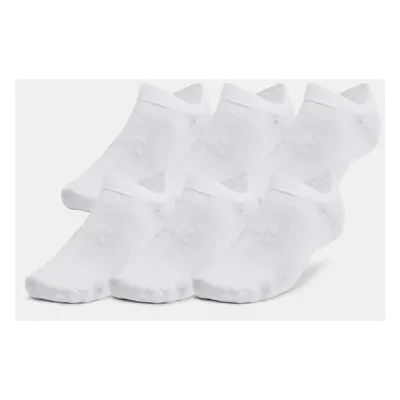 Under Armour Socks UA Essential No Show 6pk-WHT - unisex