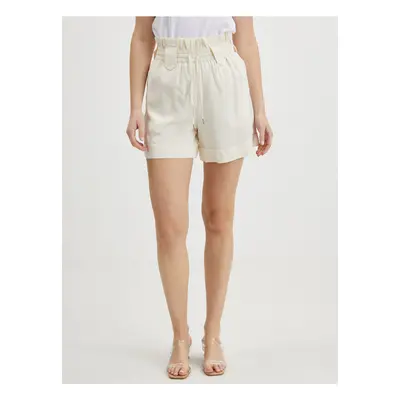 Cream shorts VILA Ruby - Women