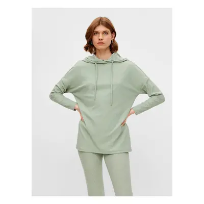 Light Green Hoodie Pieces Ribbi - Women