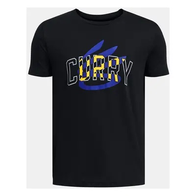 Under Armour T-Shirt Curry Logo Tee-BLK - Boys