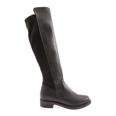 DGN 615-22K Women's Zippered Knee High Boots