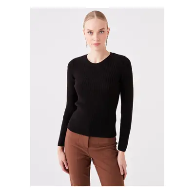 LC Waikiki Crew Neck Plain Long Sleeve Women's Knitwear Sweater