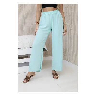 Wide mint trousers