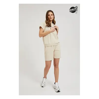 Women's shorts MOODO - beige