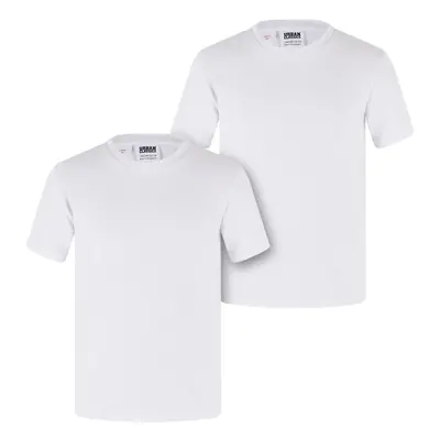 Girls' Stretch T-shirt Jersey 2-pack white+white