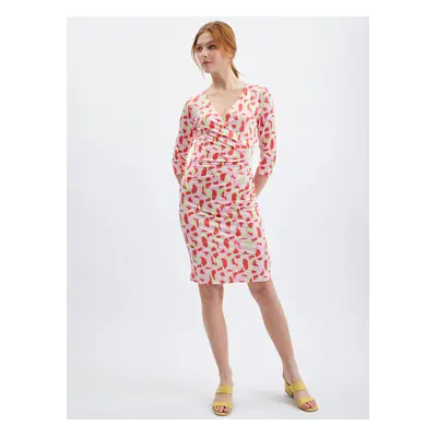 Orsay Pink Ladies Patterned Dress - Women