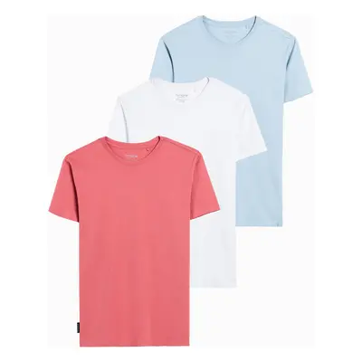 Ombre BASIC 3-pack cotton t-shirt set