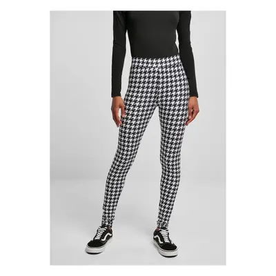 Women's soft leggings AOP blackhoundstooth