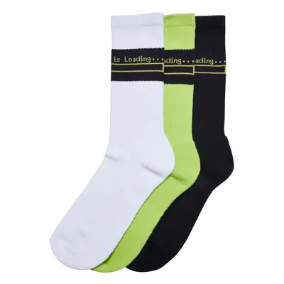 Loading Socks 3-Pack White/Black/Frozen Yellow