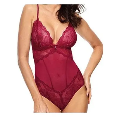 Women's Lace Sensual Bodysuit Charlize - Burgundy