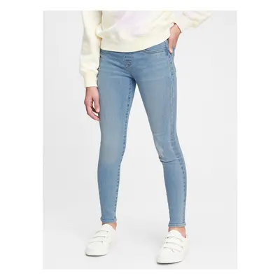 Blue girls' jeans GAP Jeggings pull-on with stretch