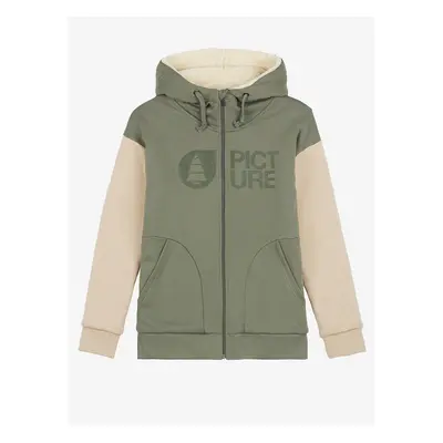 Beige-Green Womens Hoodie Picture - Women