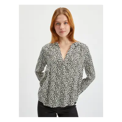 Orsay Black & White Ladies Patterned Blouse - Women