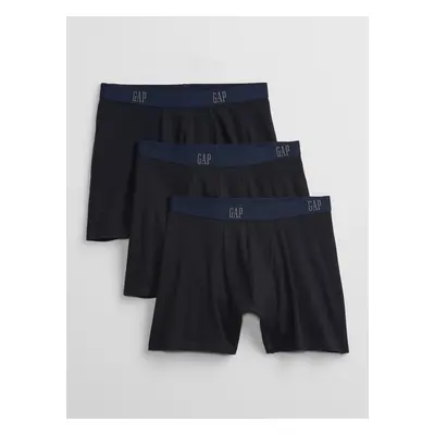 Blue men's boxers GAP Logo boxer briefs, 3pcs