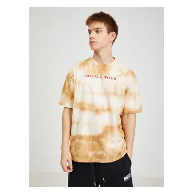 Beige Men's Batik T-Shirt Diesel - Mens