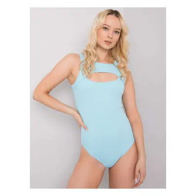 Női világoskék csíkos bodysuit