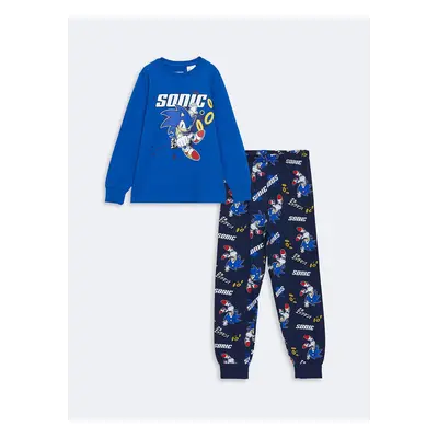 LC Waikiki Lcw Crew Neck Sonic Printed Long Sleeve Boy Pajama Set