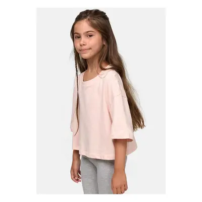 Girls' Short Kimono T-Shirt Pink