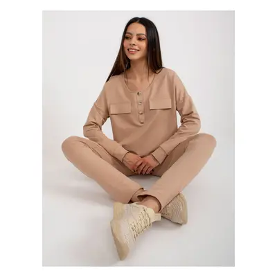 Casual Camel set with trousers