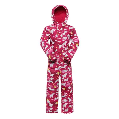 Children's overalls with ptx membrane ALPINE PRO ZEWEMO cabaret variant pb