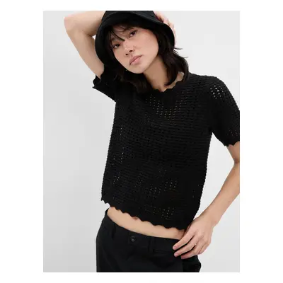 GAP Crochet Sweater Short Sleeve - Women