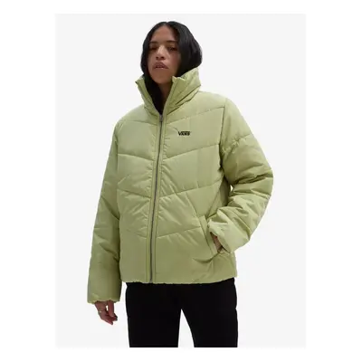 Light Green Women's Quilted Jacket VANS Foundry Puff - Women