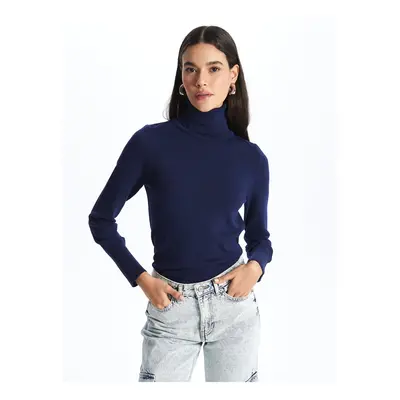 LC Waikiki Turtleneck Plain Long Sleeve Women's Knitwear Sweater