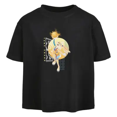 Kids Space Jam Lola Playing Cropped Tee Black