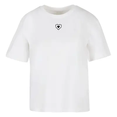 Women's T-shirt Good Vibes Only Heart white