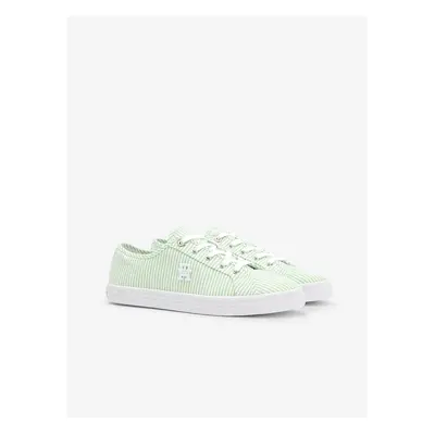 Light Green Women's Striped Sneakers Tommy Hilfiger - Women