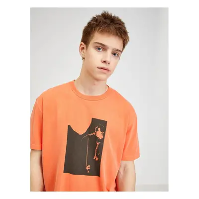 Orange Men's T-Shirt Diesel - Mens