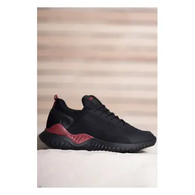 Riccon Black Red Unisex Sneakers