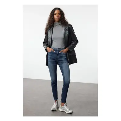 Trendyol Blue High Waist Skinny Jeans