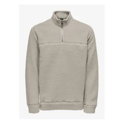 Men's Light Grey Sweatshirt ONLY & SONS Remy - Men