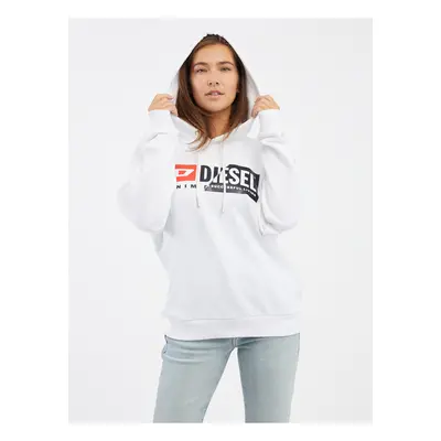 White Women's Diesel Hoodie - Women's