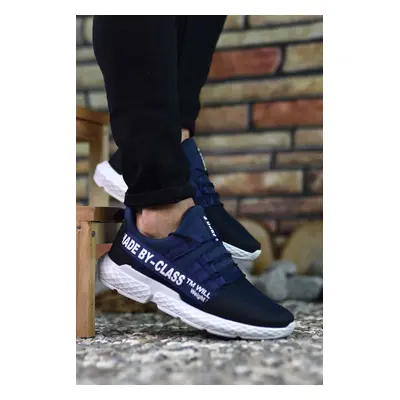 Riccon Navy Blue Men's Sneakers 0012SANTO