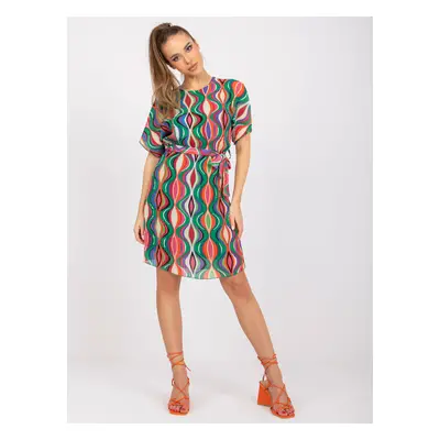 Green pleated mini dress Marianne