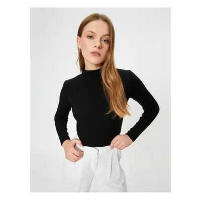 Koton High Collar Sweater Long Sleeve Camisole