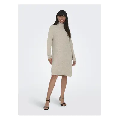 Light grey women's brindle sweater dress ONLY Silly - Women