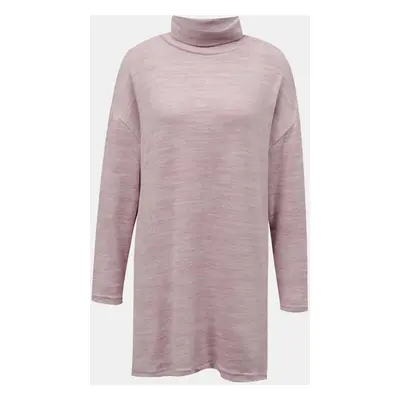 Pink long sweater with tally weijl stand-up collar