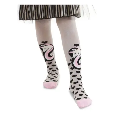 Denokids Unicorn Gray Pink Girls' Pantyhose