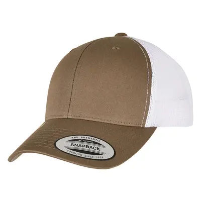 YP CLASSICS RECYCLED RETRO TRUCKER CAP 2-TONE olive/white