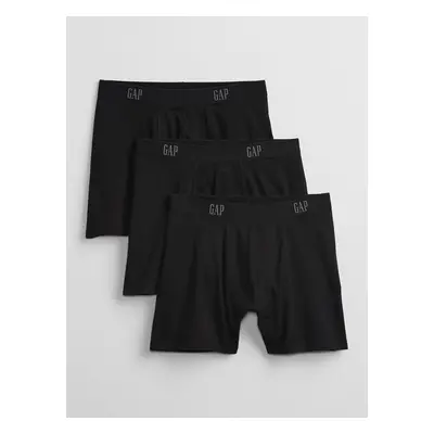 GAP Men's Basic Boxer Shorts Black, 3pcs